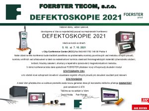 Pozvánka Defektoskopie CZ 2021